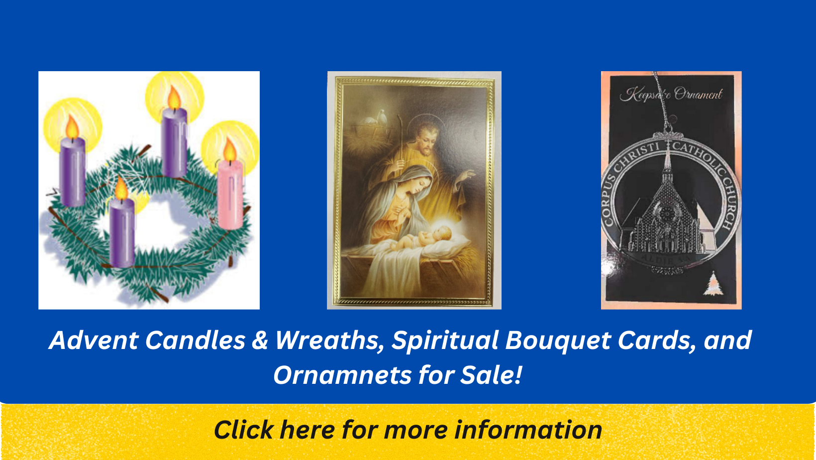 Advent Candles Spiritual Bouquet and Ornament Module