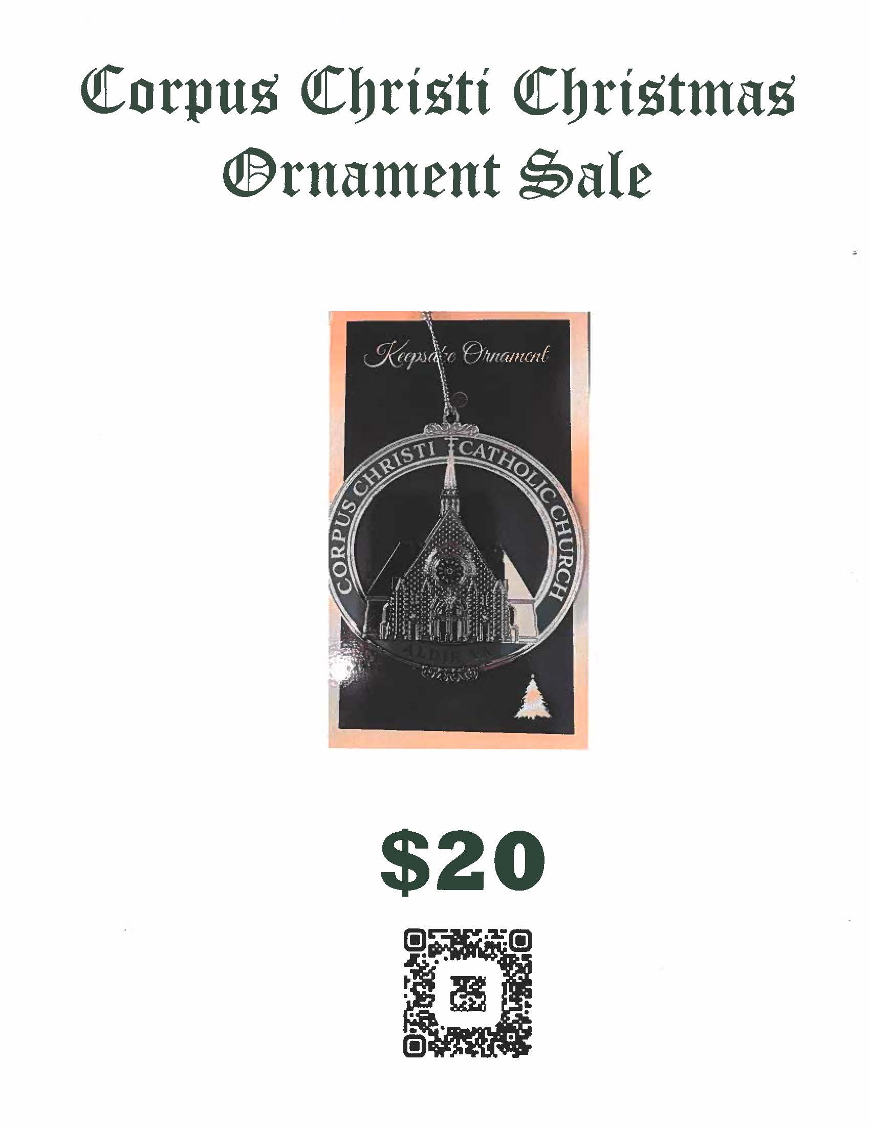 Advent Ornament Sale Poster 2024