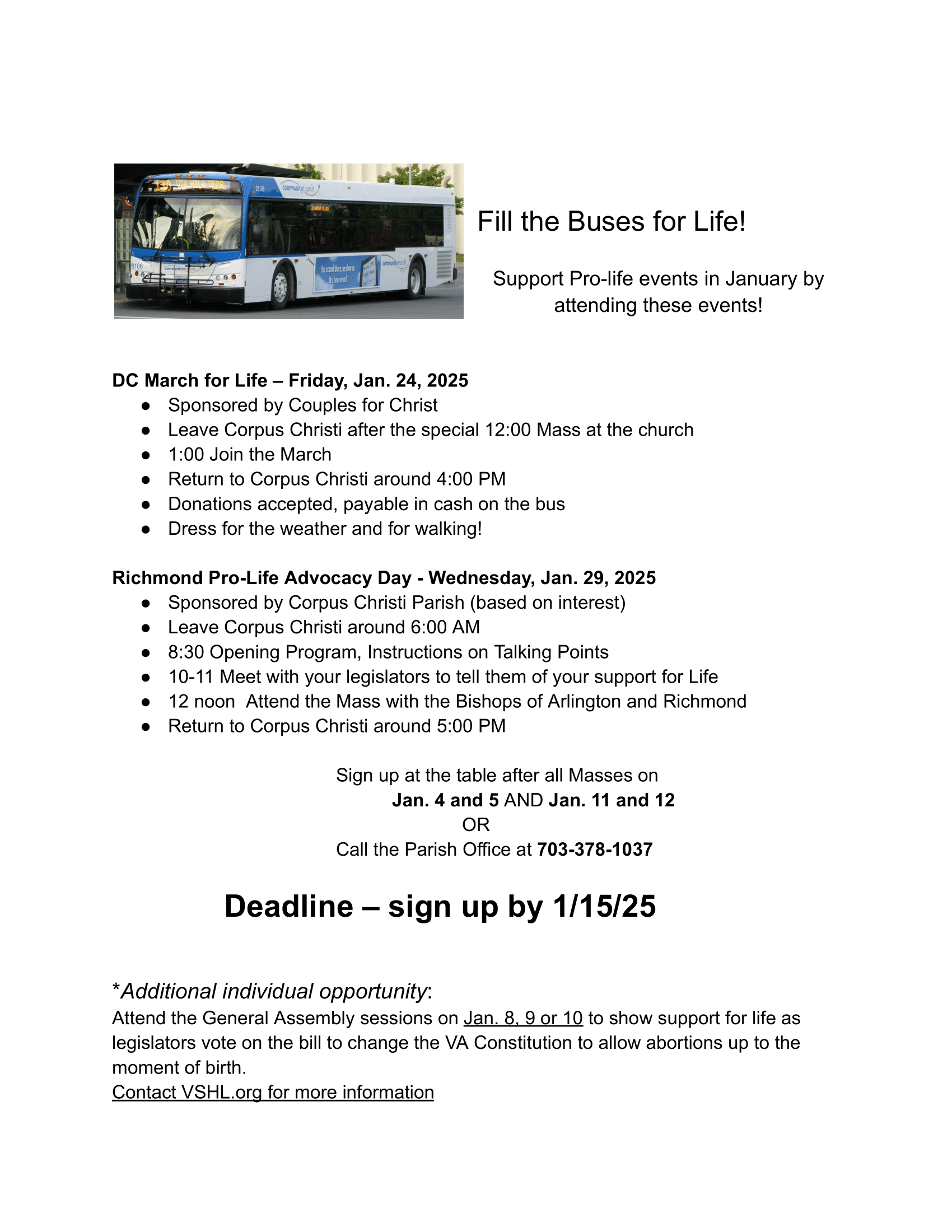 Fill the Buses flyer 1