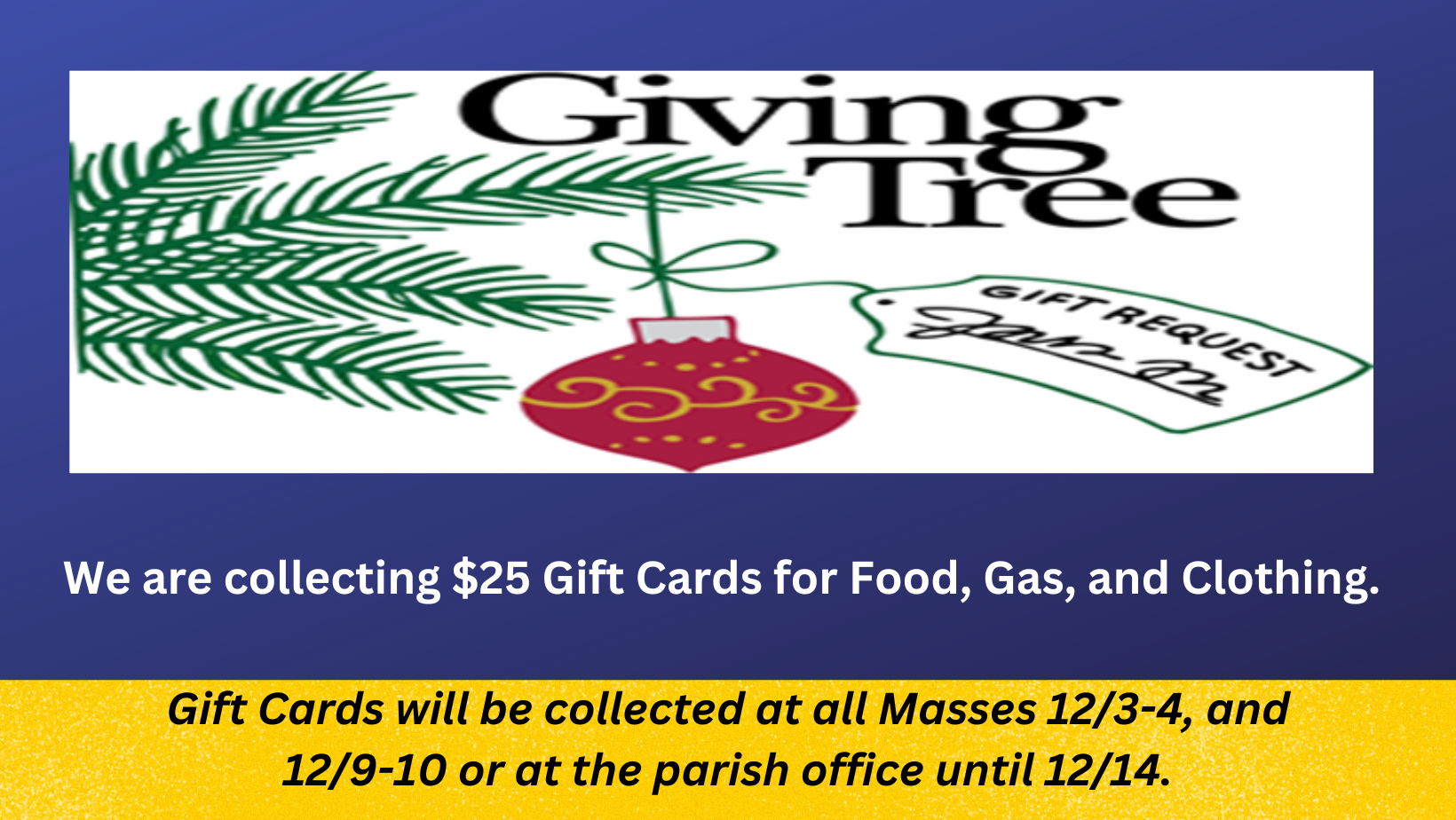 Giving Tree home page tile