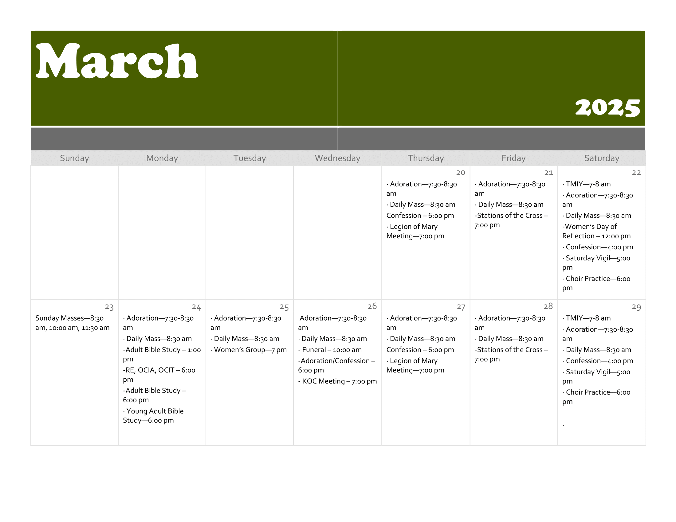 March 2025 1