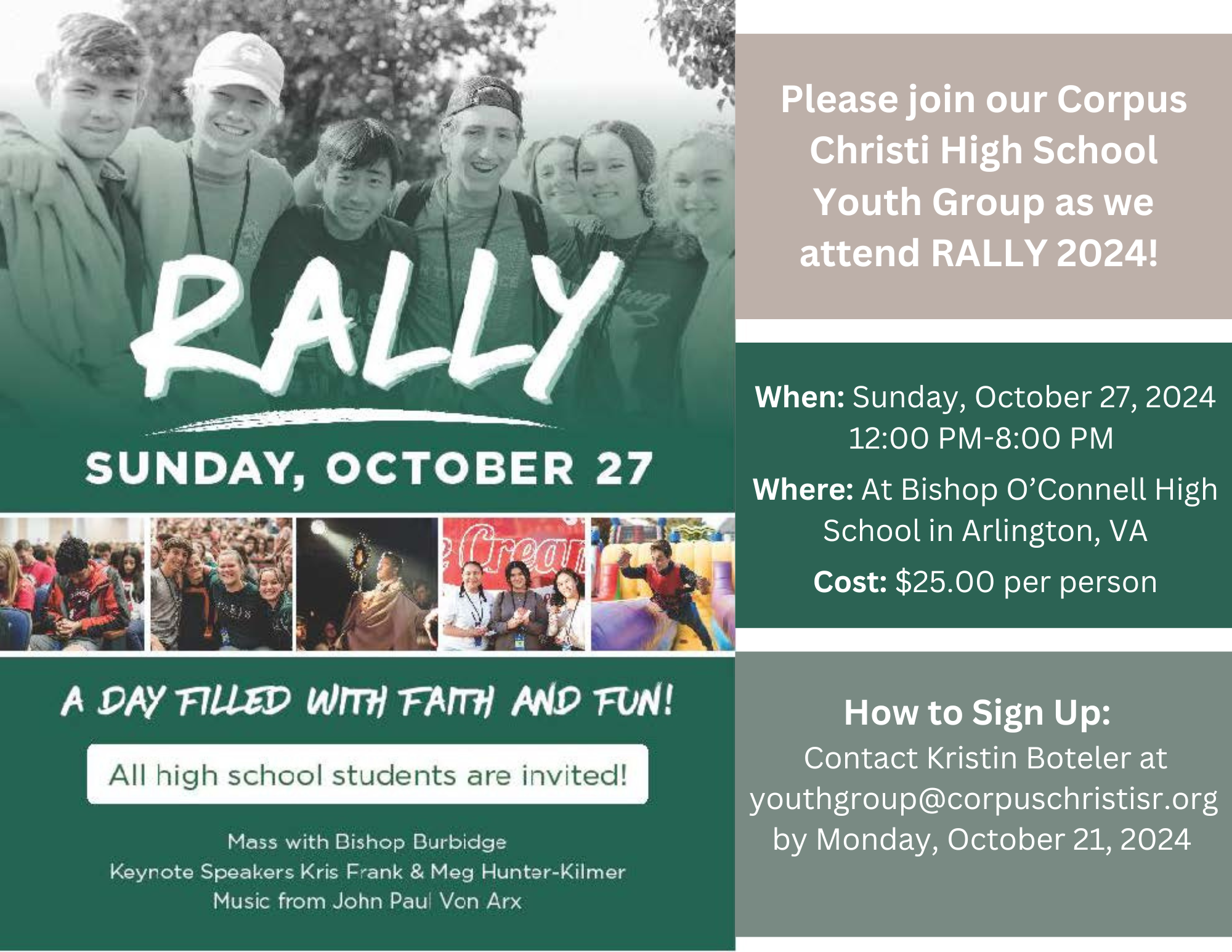 Rally Online Poster with CC Information